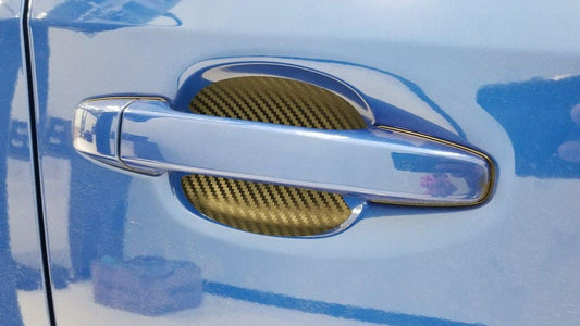 3D Carbon Fiber Vinyl Door Cup Protectors - 2015-2020 Subaru WRX / STI
