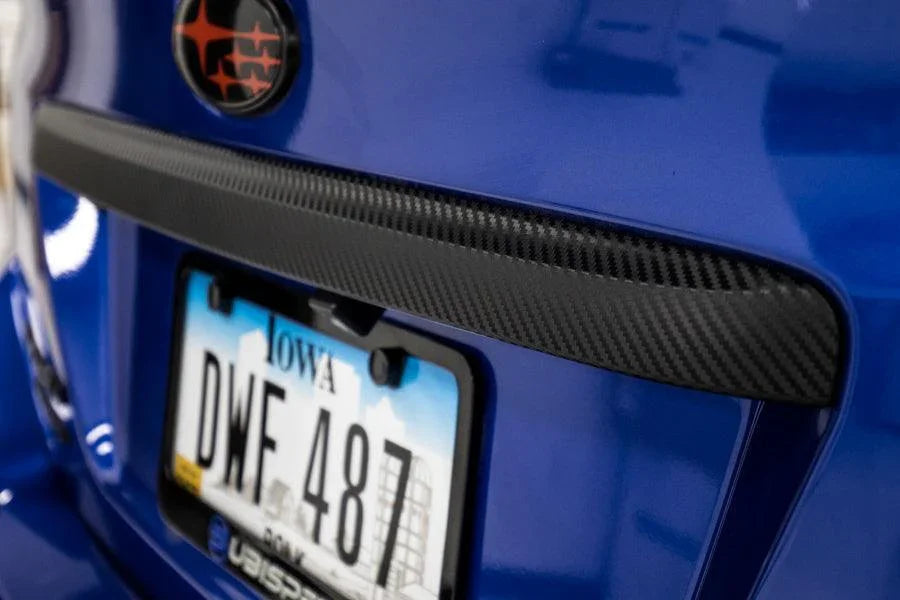 3D Carbon Fiber Vinyl Trunk Trim Overlay - 2015-2021 WRX / STI