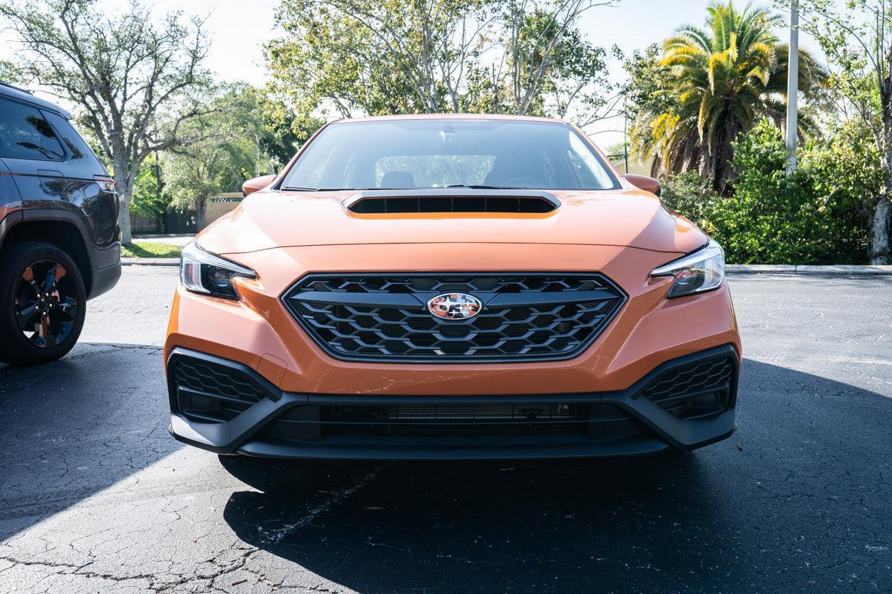 3D Carbon Hood Scoop Overlay - 2022+ Subaru WRX