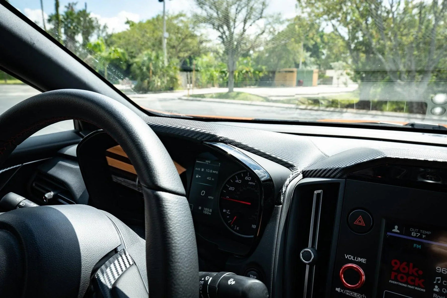 3D Carbon Speedometer Cluster Overlay - 2022+ Subaru WRX