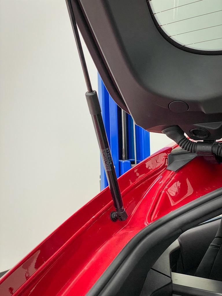 3D Carbon Trunk Hatch Strut Overlays - 2020+ Supra