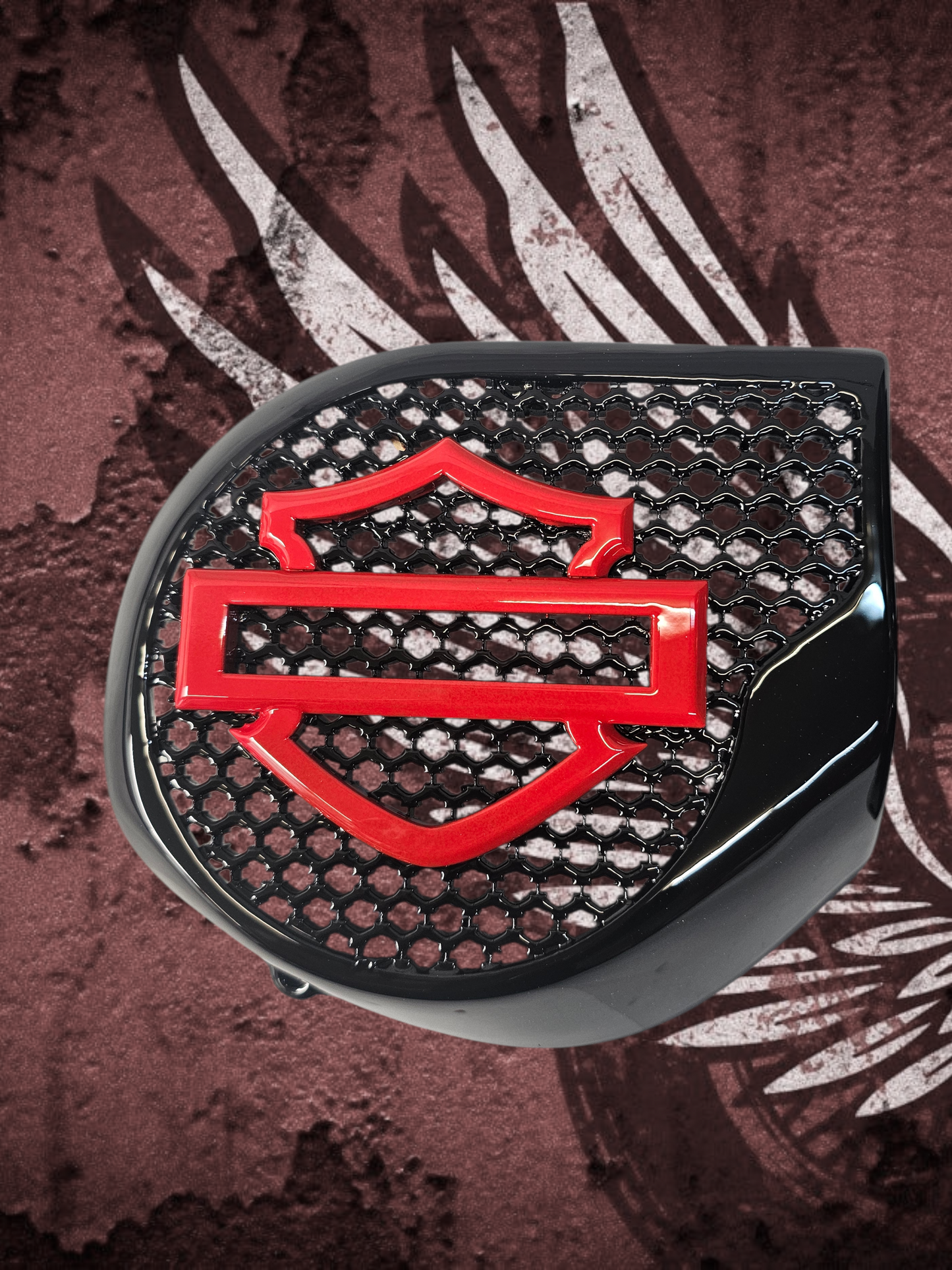 23.5+ Harley inner 3D shield speakers grill covers set