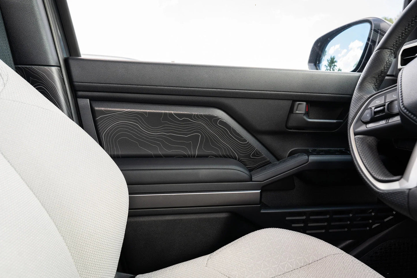 Topographic Front Door Armrest Panel Protection - 2024+ Tacoma / 2025+ 4Runner