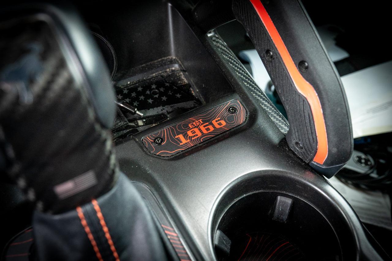 1966 Topographic Shifter Plate (Printed Series + Acrylic) - 2021+ Bronco