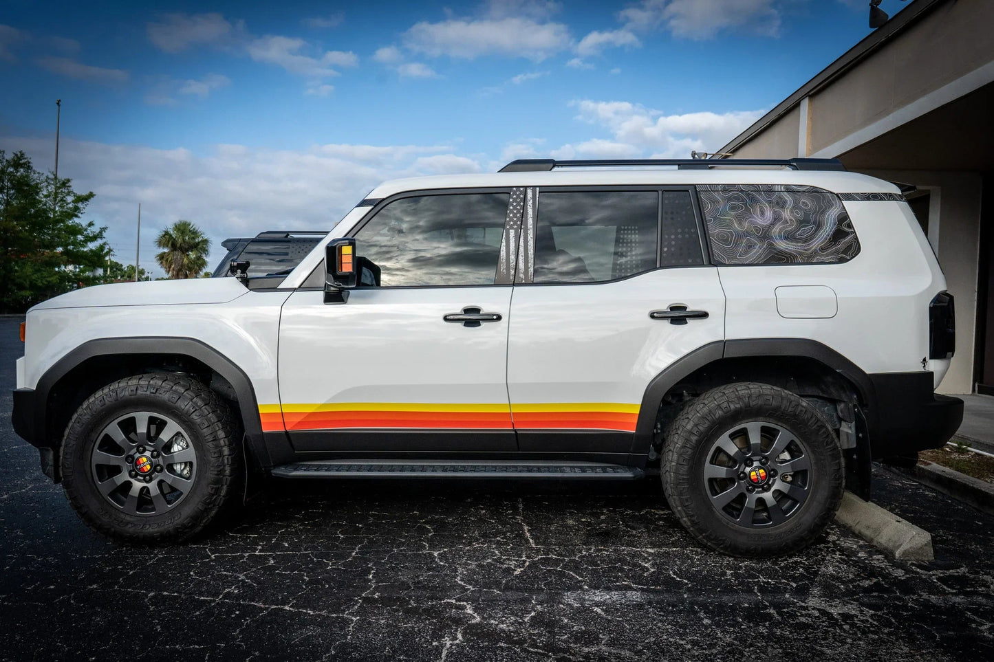 Vent Window Overlay with Holes - 2024+ Land Cruiser / GX 550