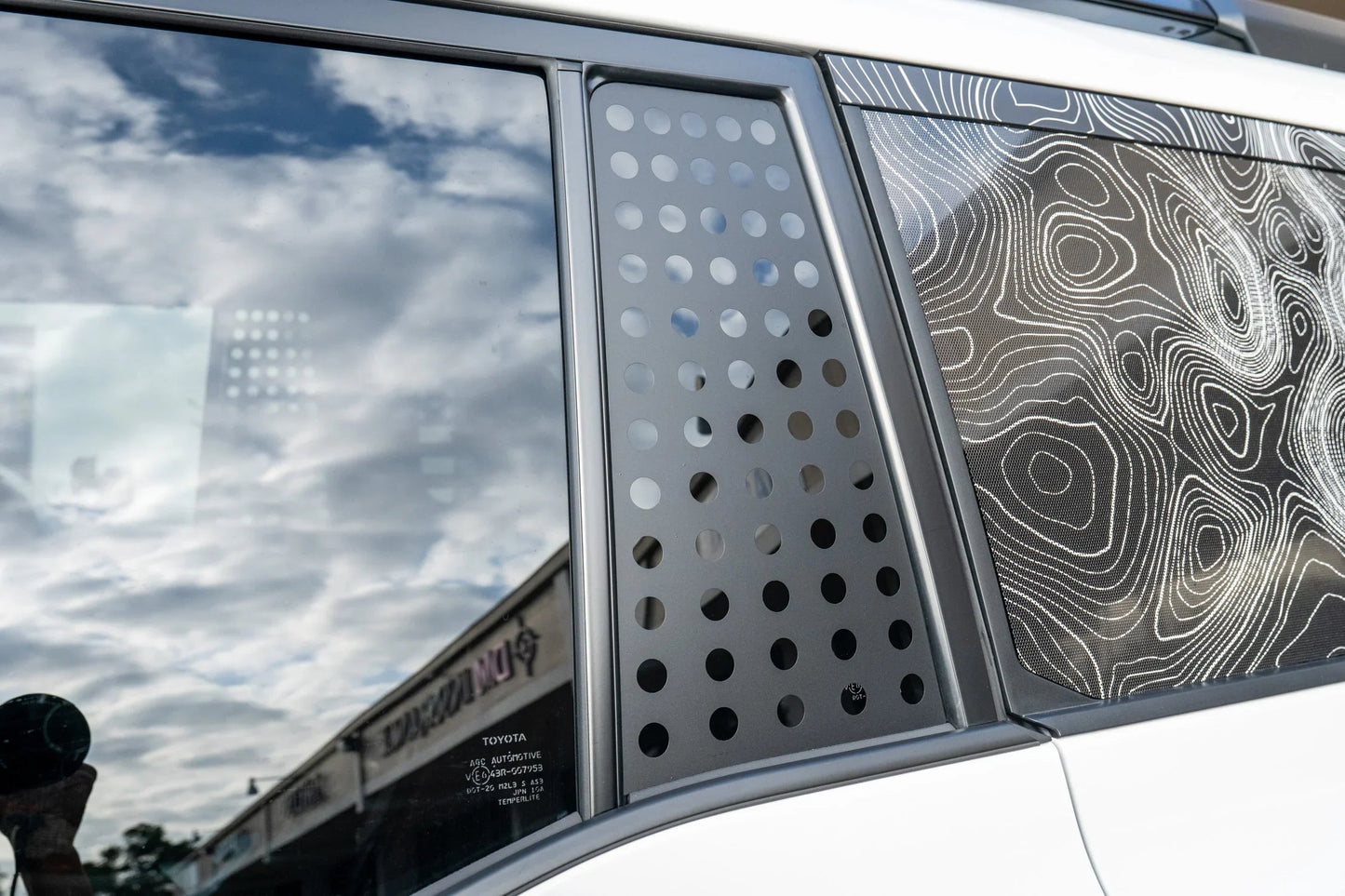 Vent Window Overlay with Holes - 2024+ Land Cruiser / GX 550