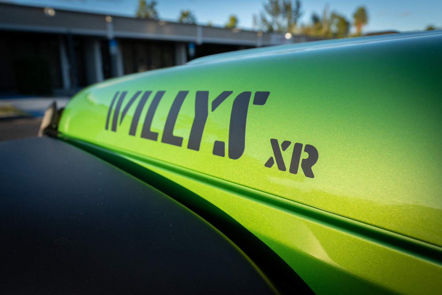 XR Stencil Style Hood Decals - 2022+ Wrangler Willys Xtreme Recon