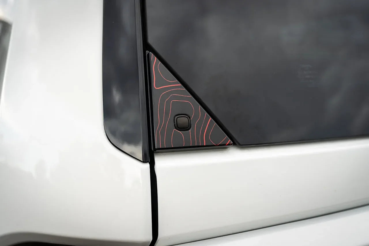 Topo Rear Glass Button Trim Overlay - 2024+ Land Cruiser / GX 550