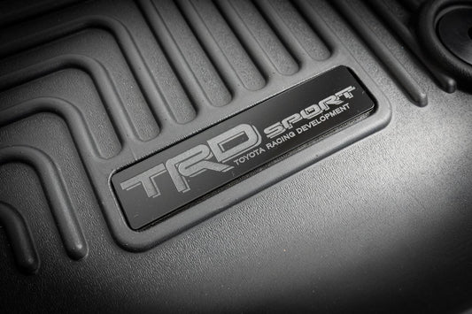 "TRD Sport" Husky Floor Mat Logo (Etched Acrylic) - Universal