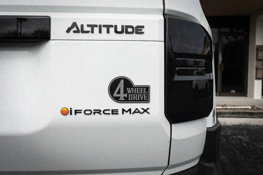 Retro 4 Wheel Drive Two Color Acrylic Emblem - 2024+ Land Cruiser / GX 550 / Tacoma / 2025+ 4Runner