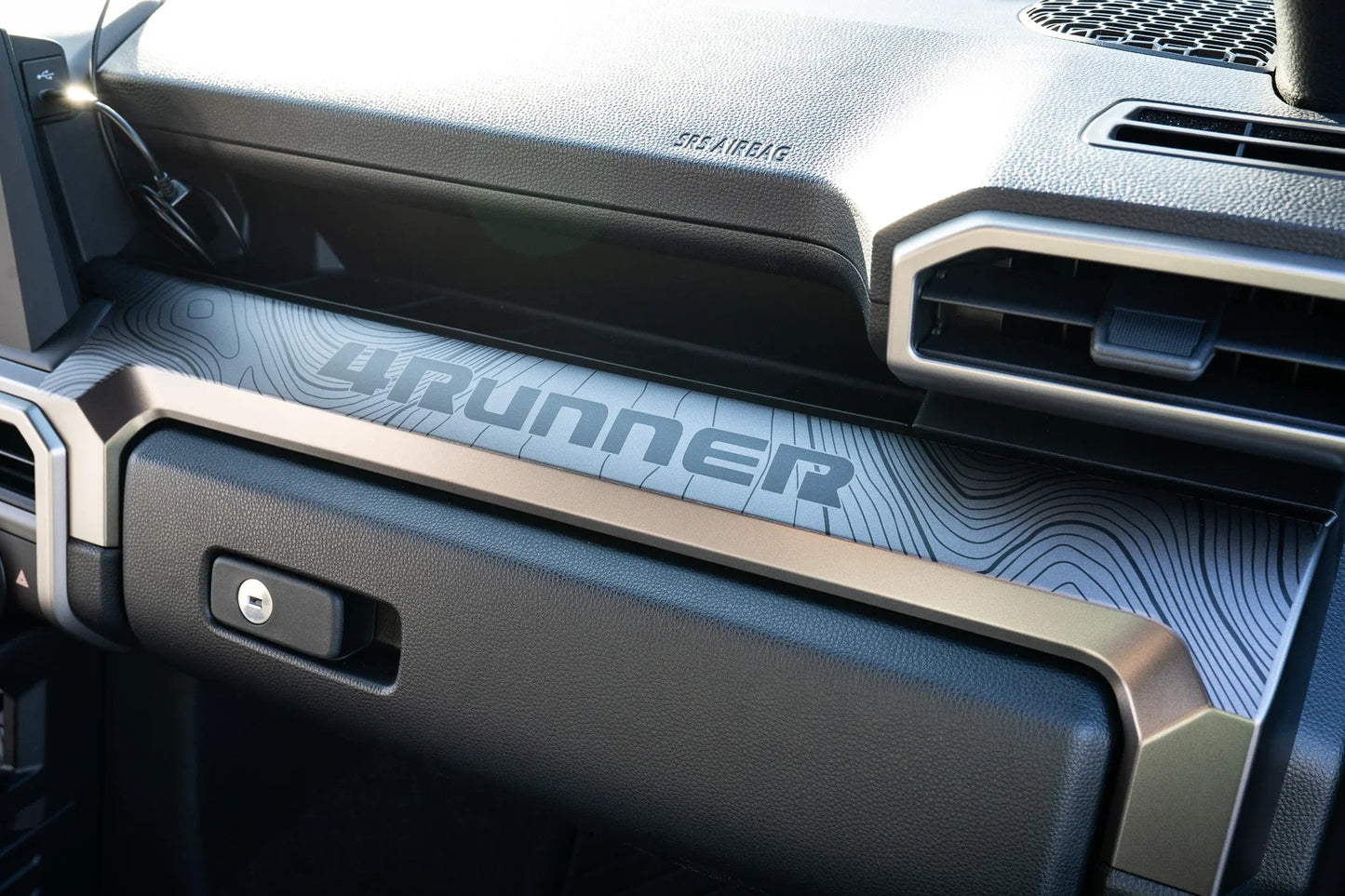 3 Piece Topographic Map Dash Overlays - 2025+ 4Runner