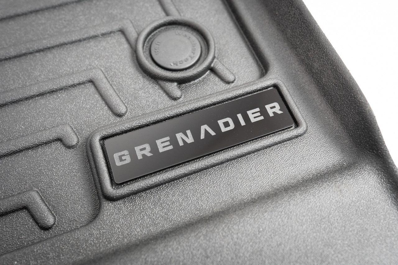 "Grenadier" Weathertech Floor Mat Logo (Etched Acrylic) - Universal