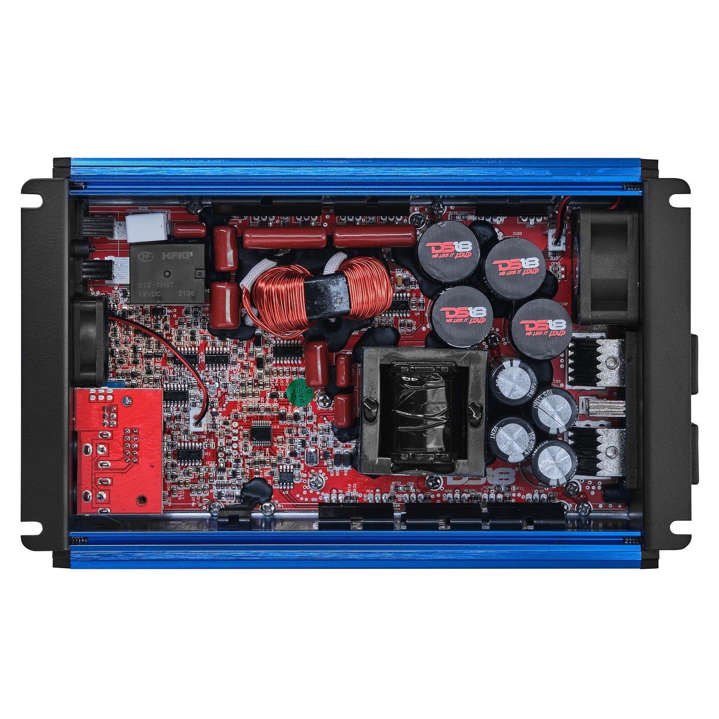 FRP Compact Full-Range Class D 1-Channel Amplifier 2,500 Watts Rms @ 1-Ohm
