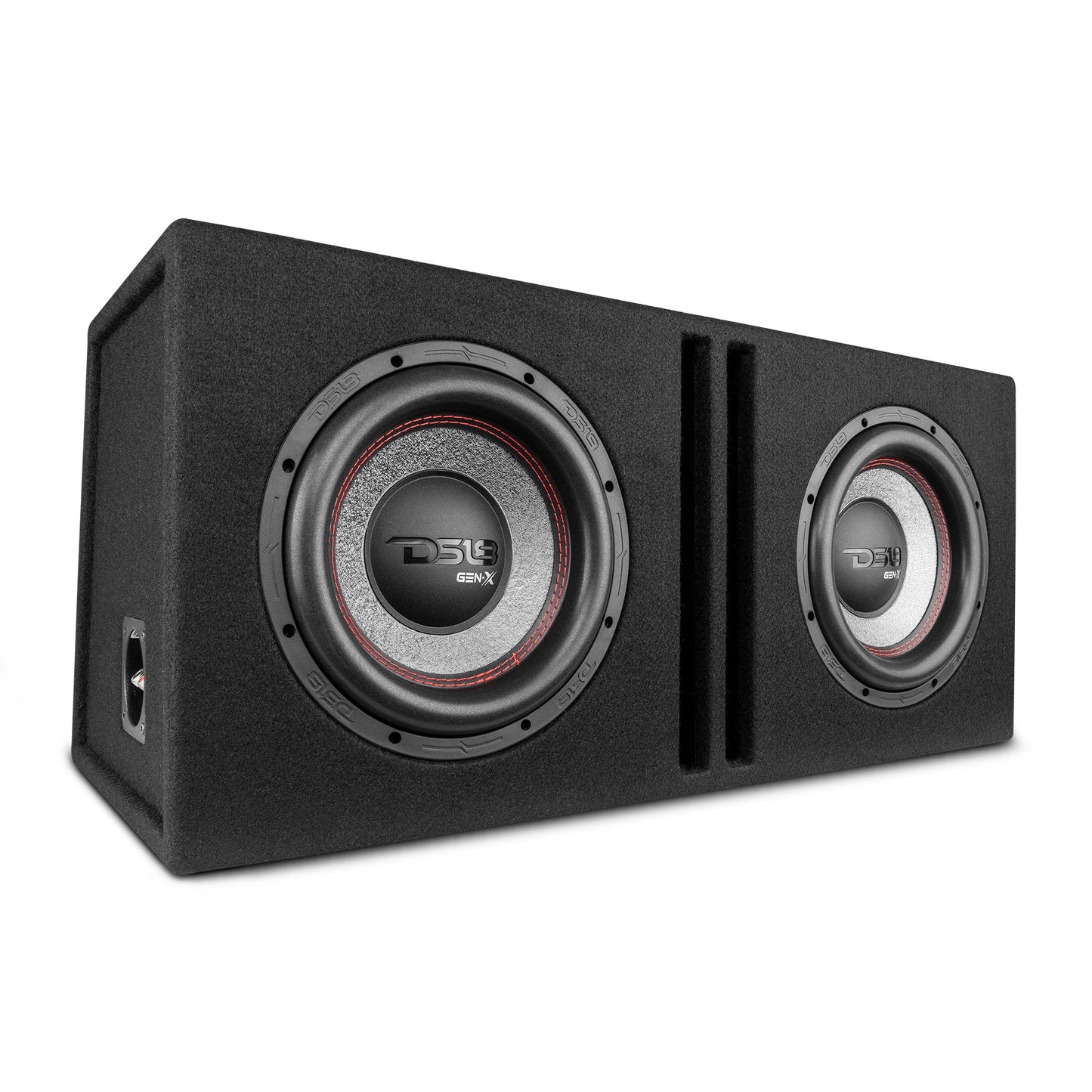 Dual 10" Loaded Subwoofer Ported Enclosure With GEN-X104D 800 Watts RMS