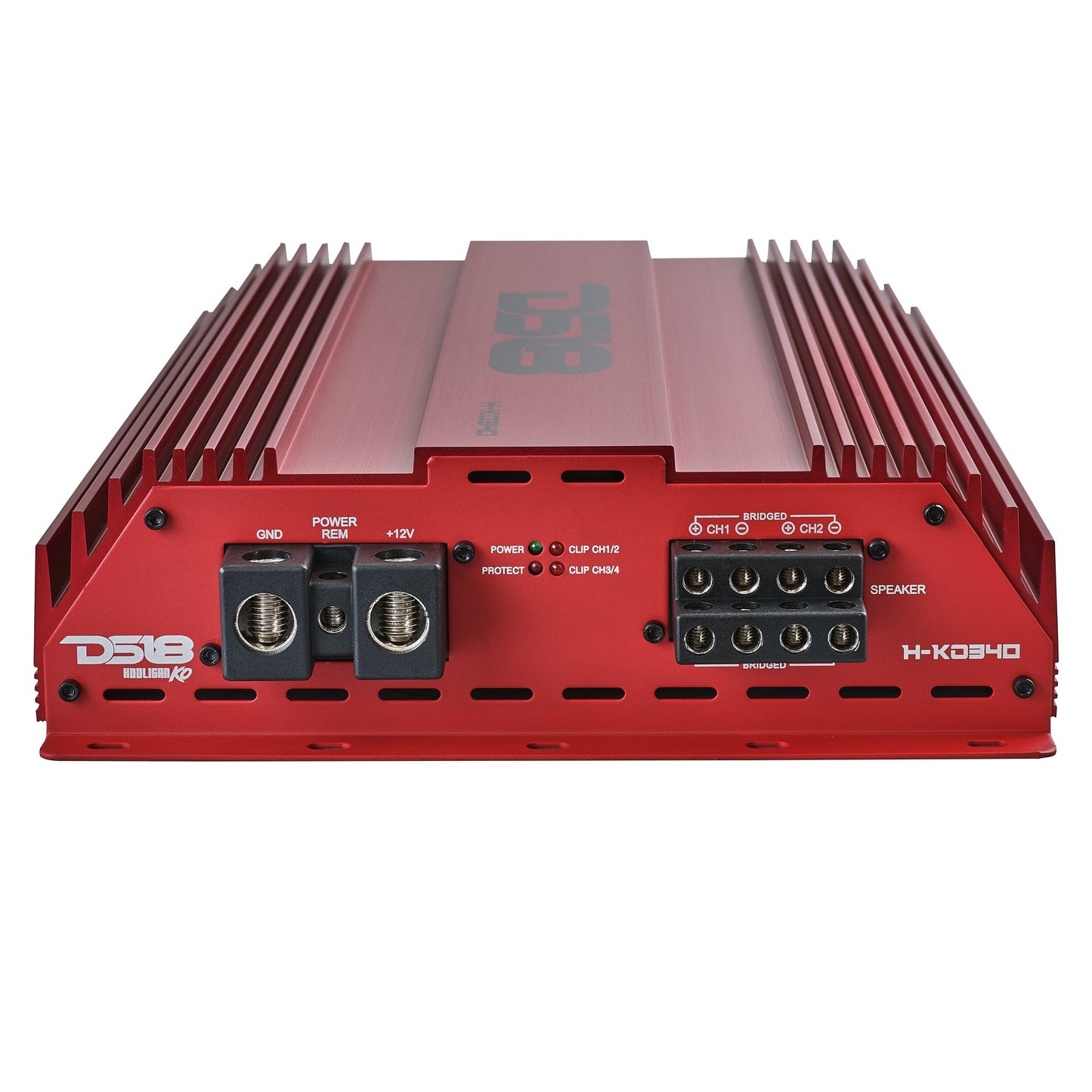 HOOLIGAN KO Full Range Class D 4-Channel Amplifier 4 x 300 Watts Rms @ 4-Ohm Made In Korea