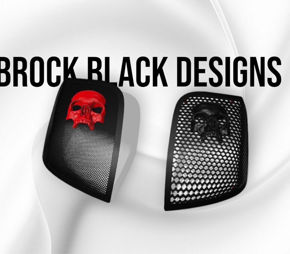 24+ Harley Davidson bag lid Speaker Grill Cover Ancient Skull