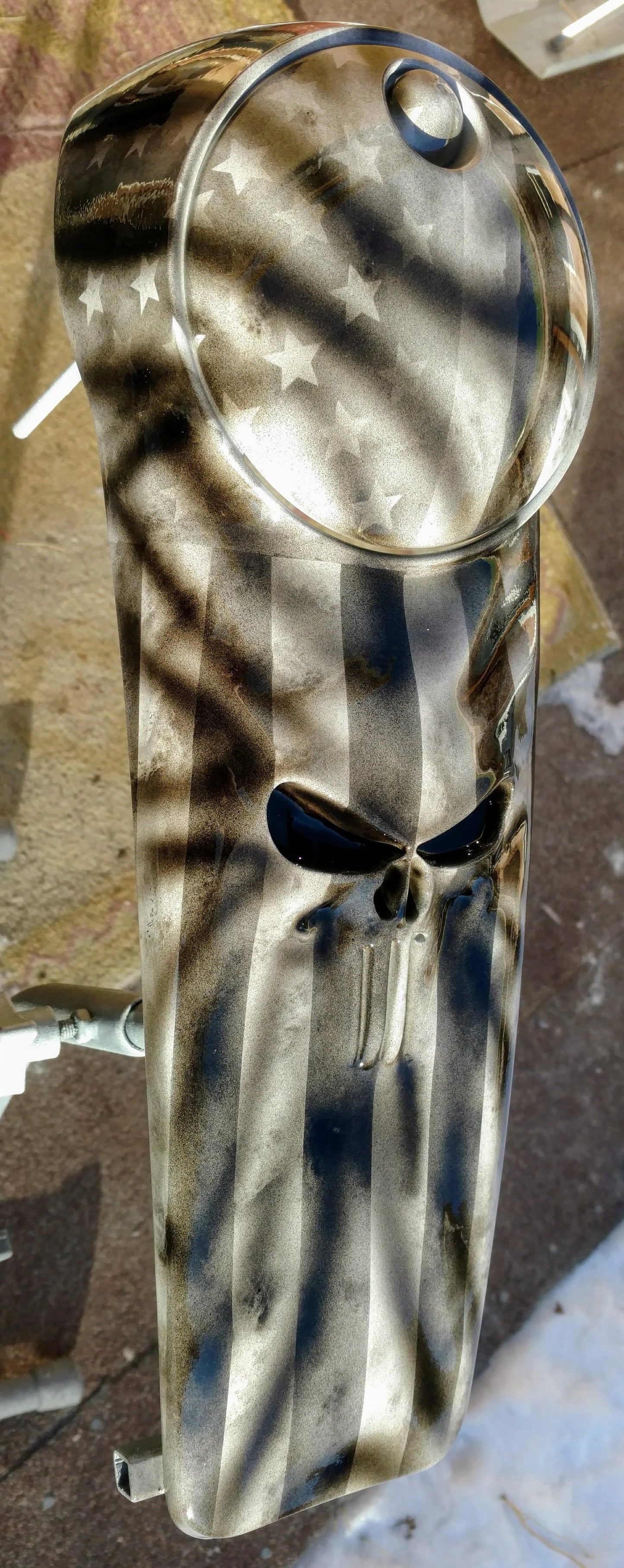 American flag Punisher console