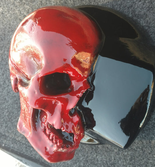3D skull Harley air cleaner