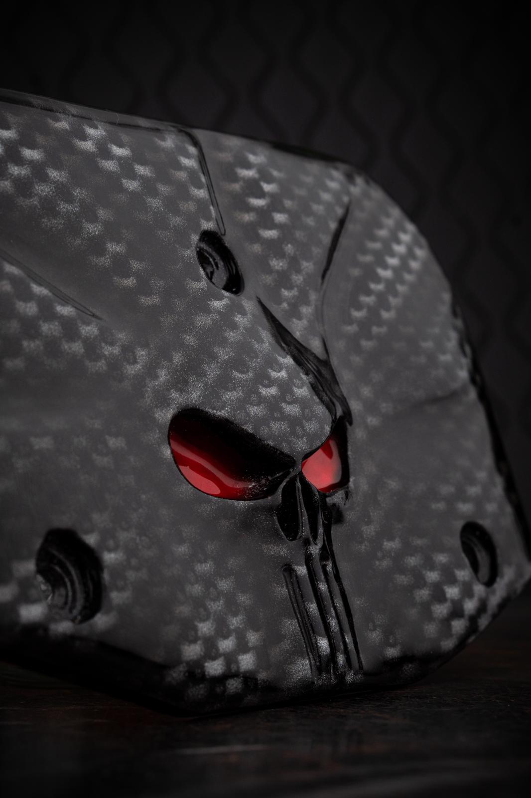 Backrest plate punisher stretching through