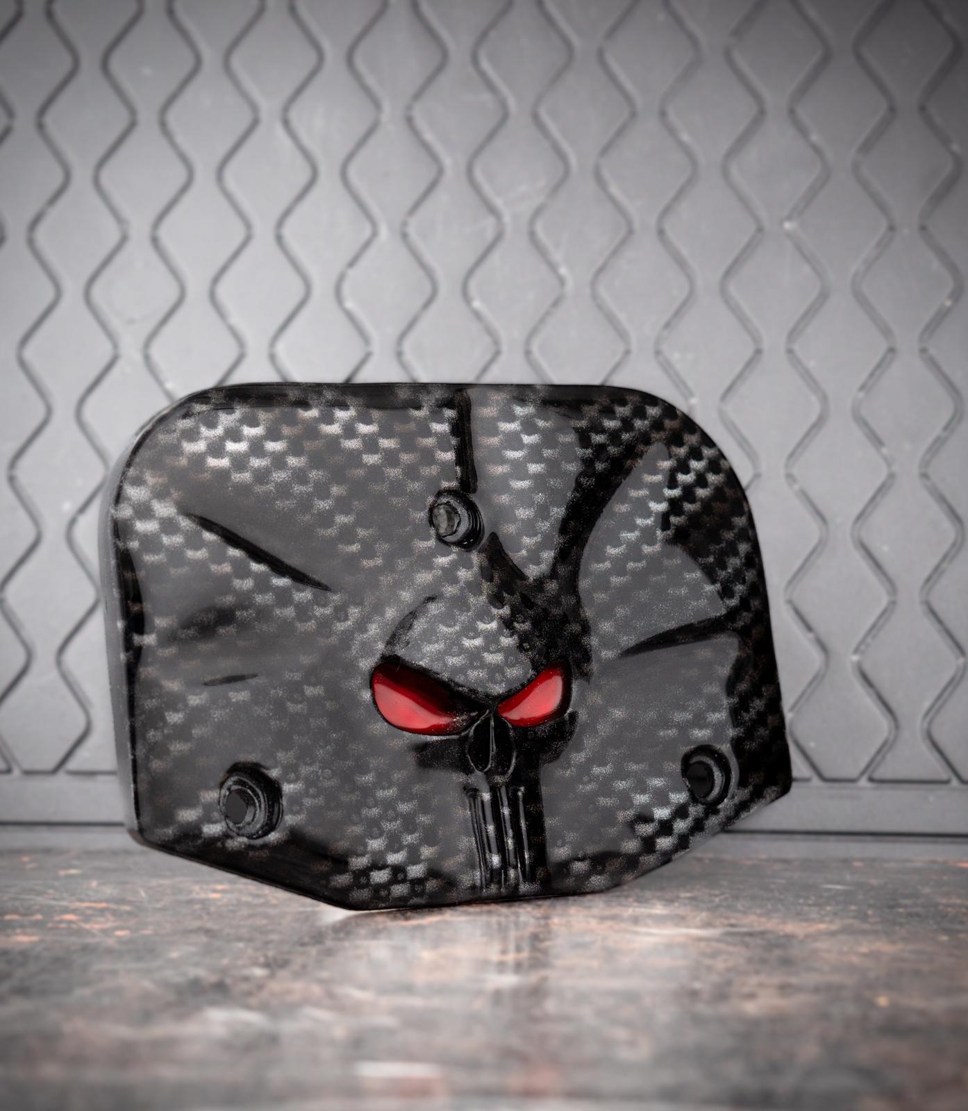 Backrest plate punisher stretching through