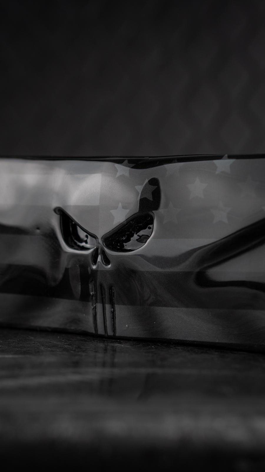 114 & 117 air cleaner insert 3D punisher with flag