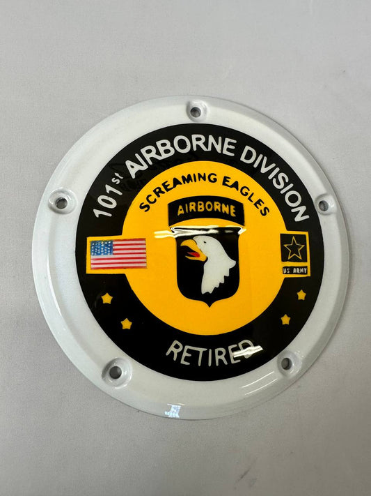 101st Airborne Harley derby cover