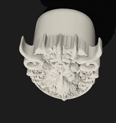 Viking themed horn cover