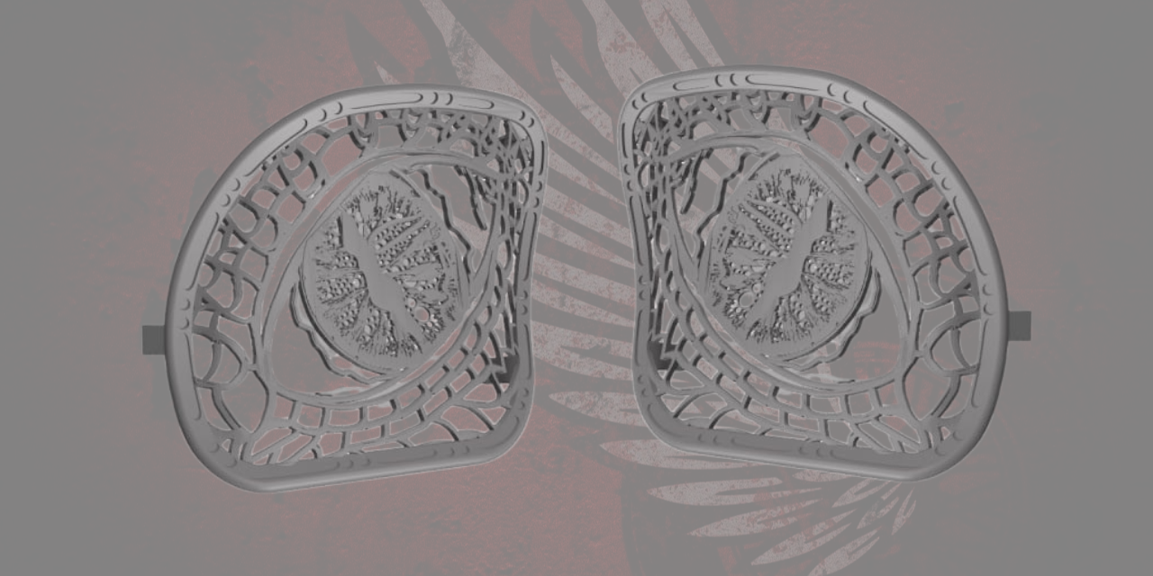 2024+ Road Glide Dragon eye speakers grill covers sets