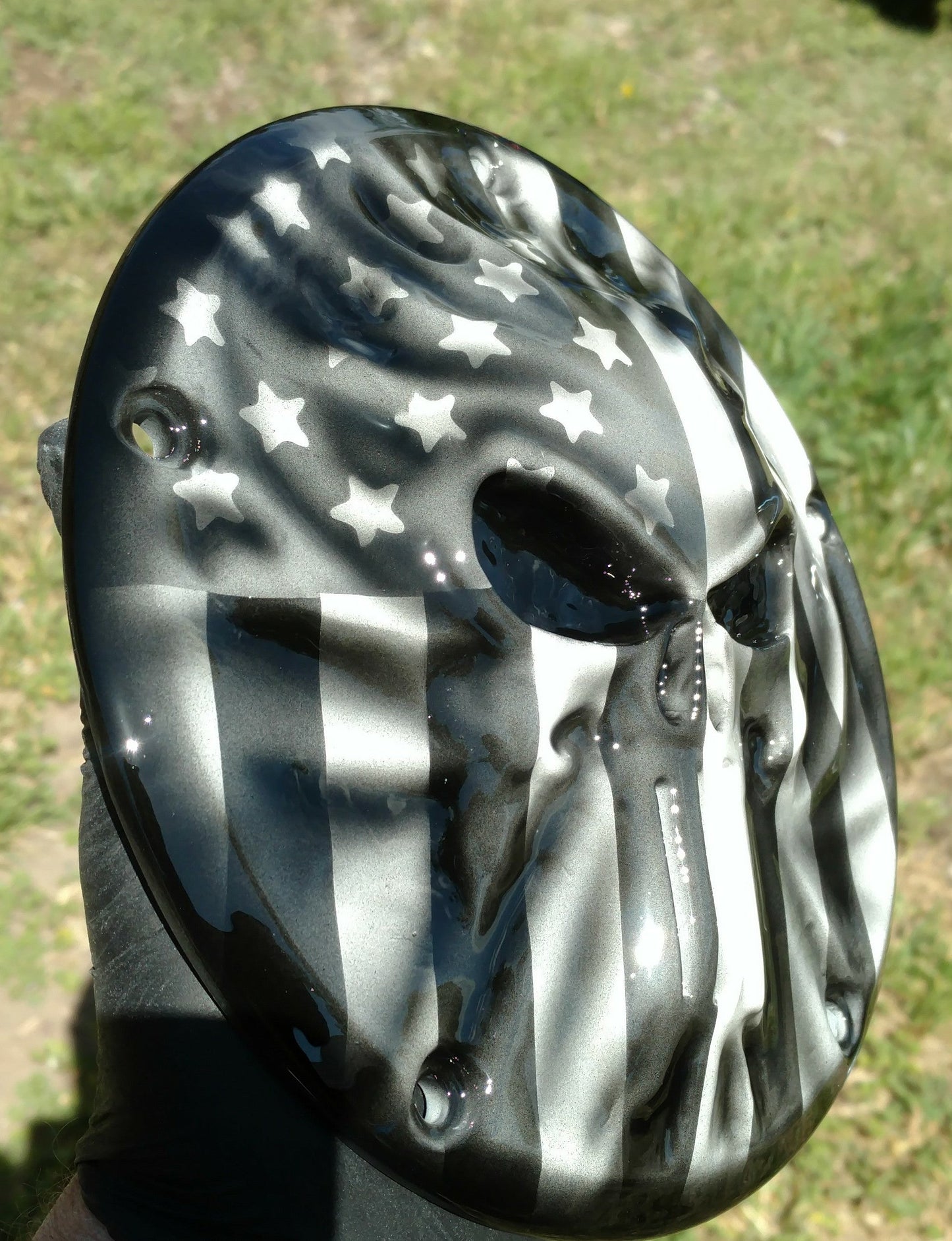 Punisher American Flag Harley derby cover
