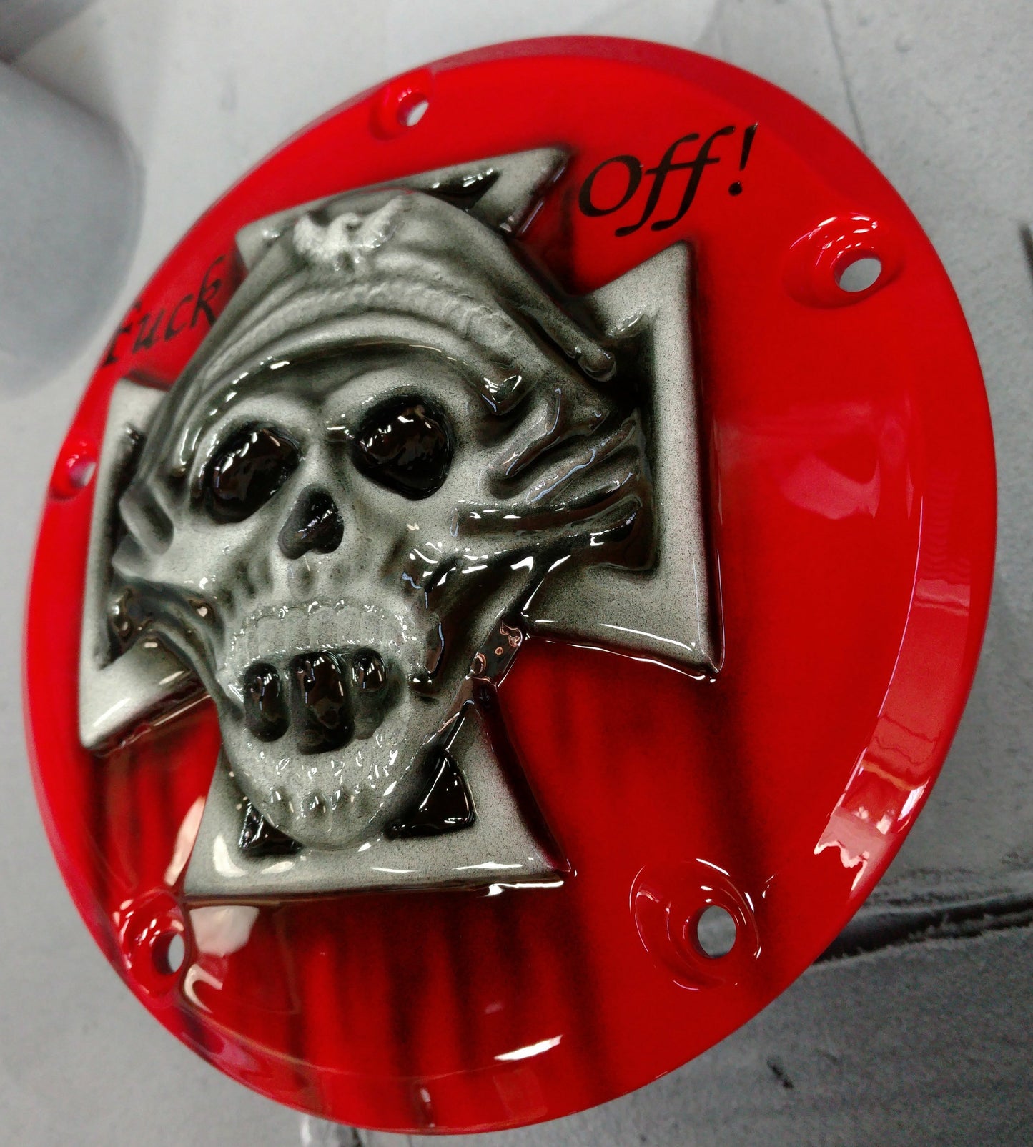 Harley Maltese Iron Cross Soldier Derby  Cover