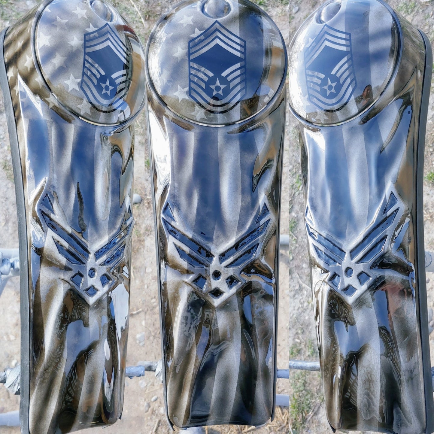 3D Air Force and American flag console