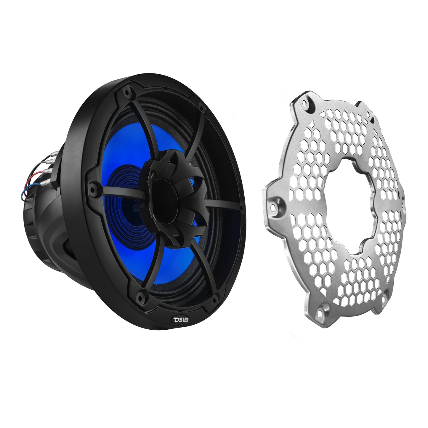 10” Marine 2-Way Hybrid Speaker with RGB LED, Compression Driver and Neodymium Magnet | 450W RMS 4-Ohm