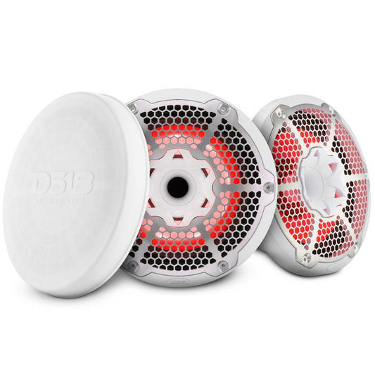 10” Marine 2-Way Hybrid Speaker with RGB LED, Compression Driver and Neodymium Magnet | 450W RMS 4-Ohm