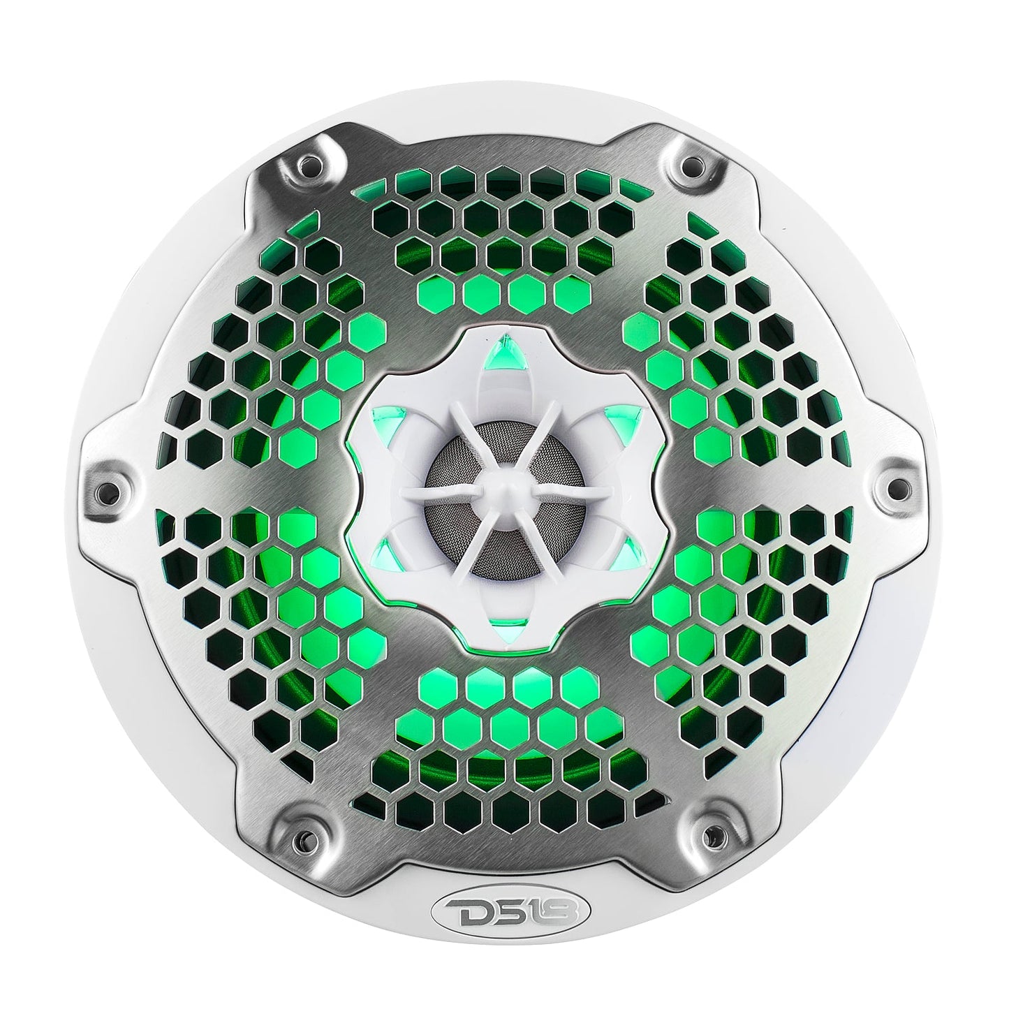 NXL 6.5" 2-Way Coaxial Marine Speaker With LED RGB Lights 100 Watts Rms 4-Ohm