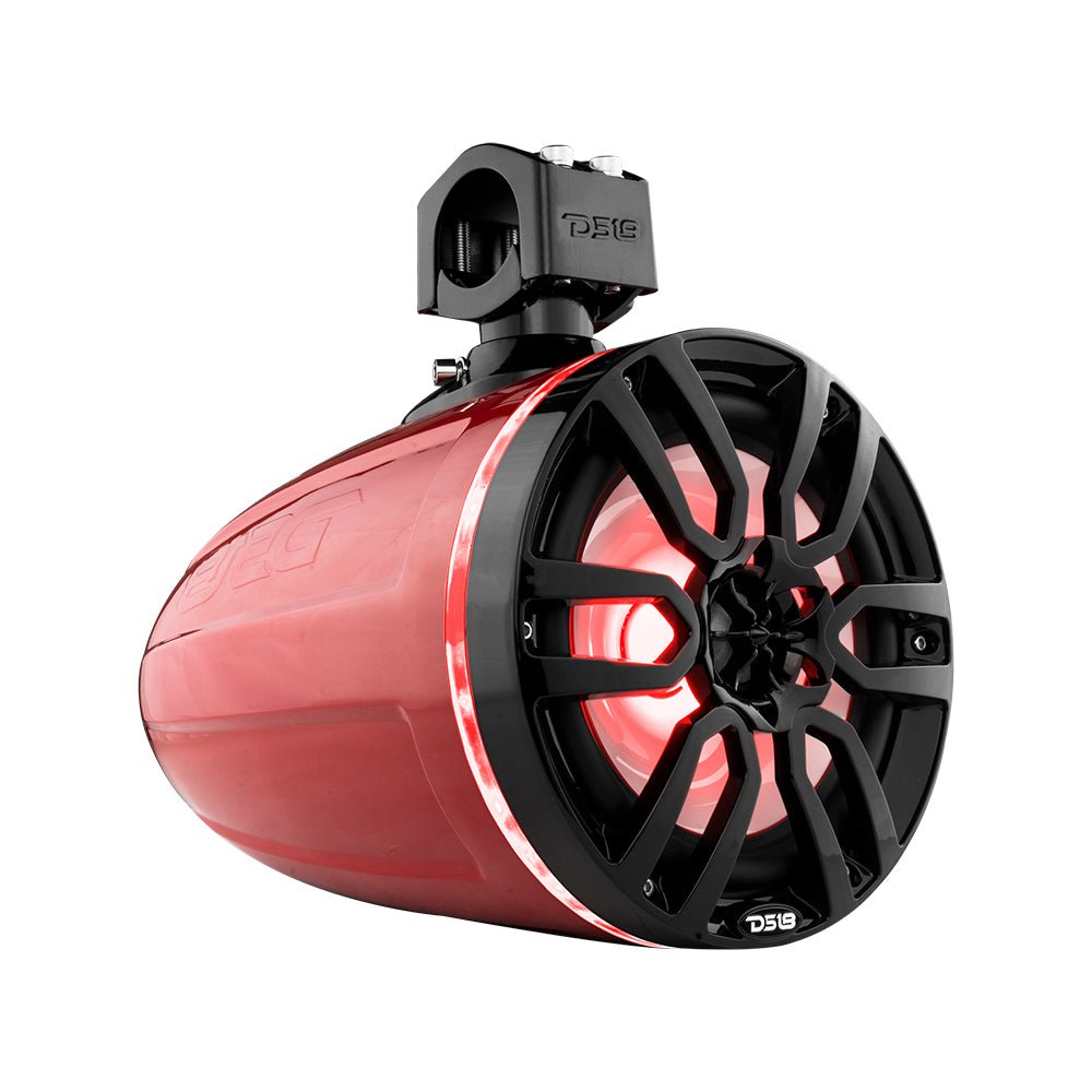 NXL 8" Marine and Powersports Towers LED RGB Lights 125 Watts Rms - Red