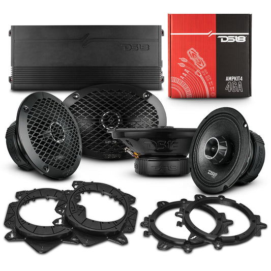 PRO Audio Component System: 6.5" & 6x9" with Built-In Bullet Tweeters