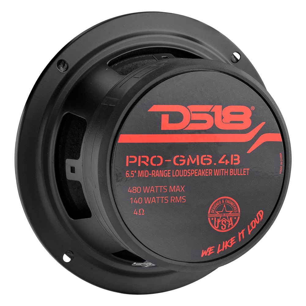 PRO 6.5" Mid-Range Loudspeaker with Bullet | 140W RMS 4-Ohm