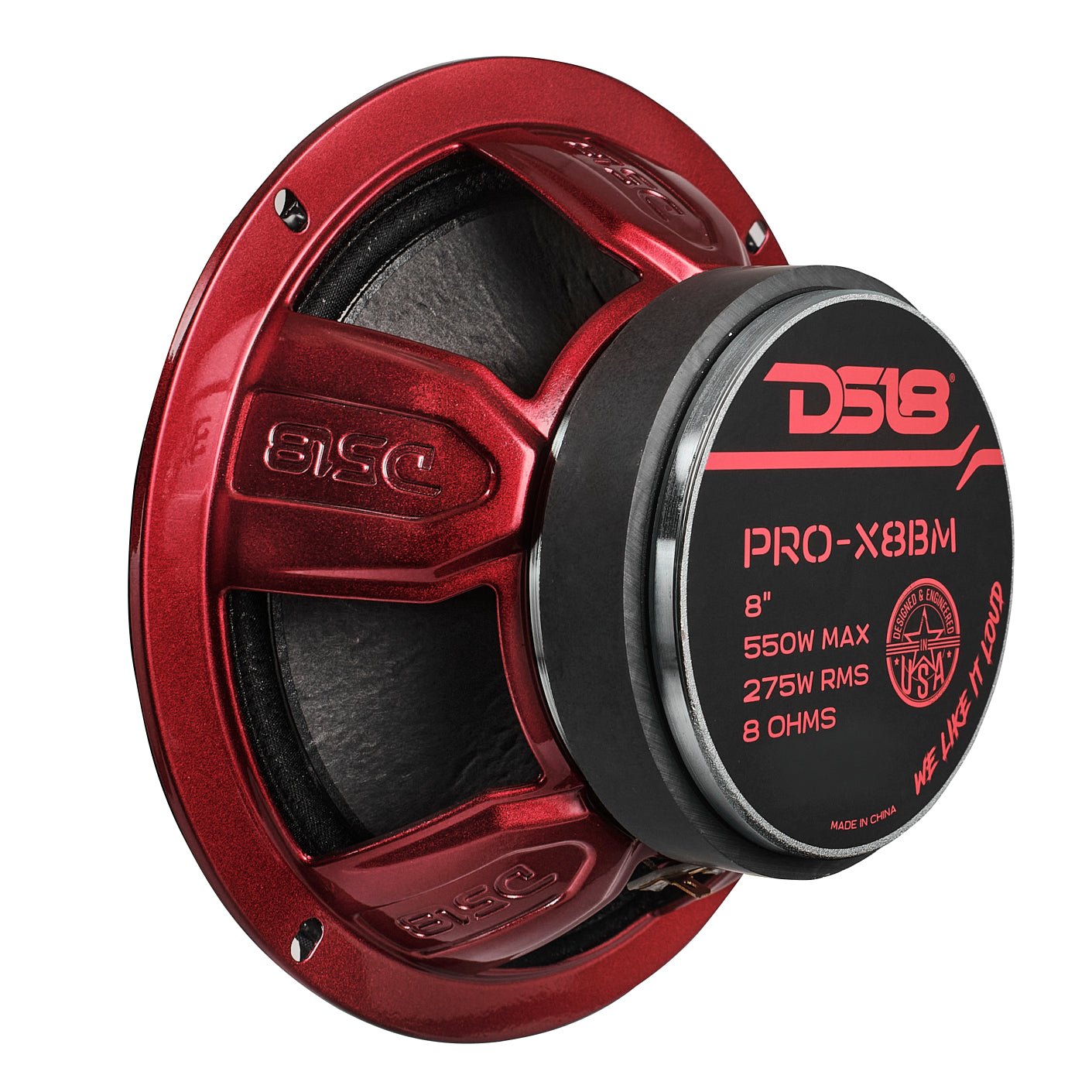 PRO-X 8" Mid-Range Bullet Loudspeaker | 275W RMS 8-Ohm