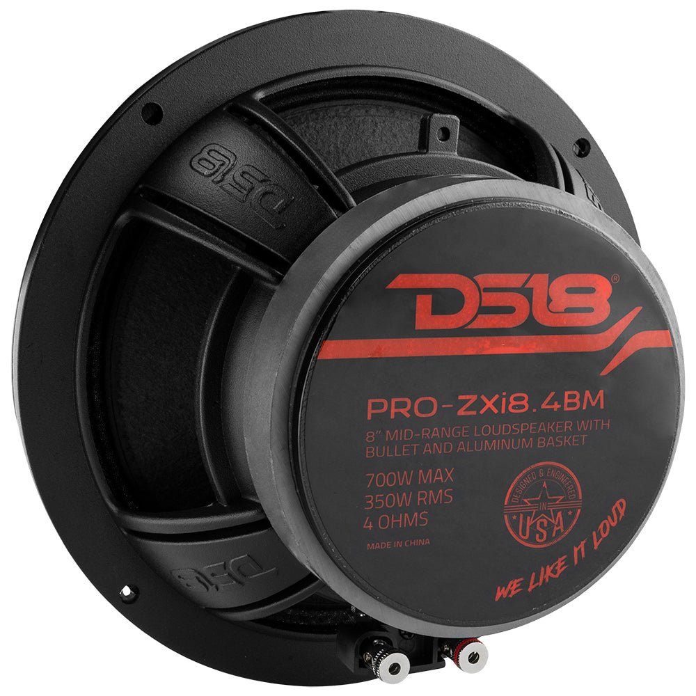 PRO-ZXI 8" Mid-Range Bullet Loudspeaker Neodymium/Ferrite Magnets | 350W RMS 4-Ohm