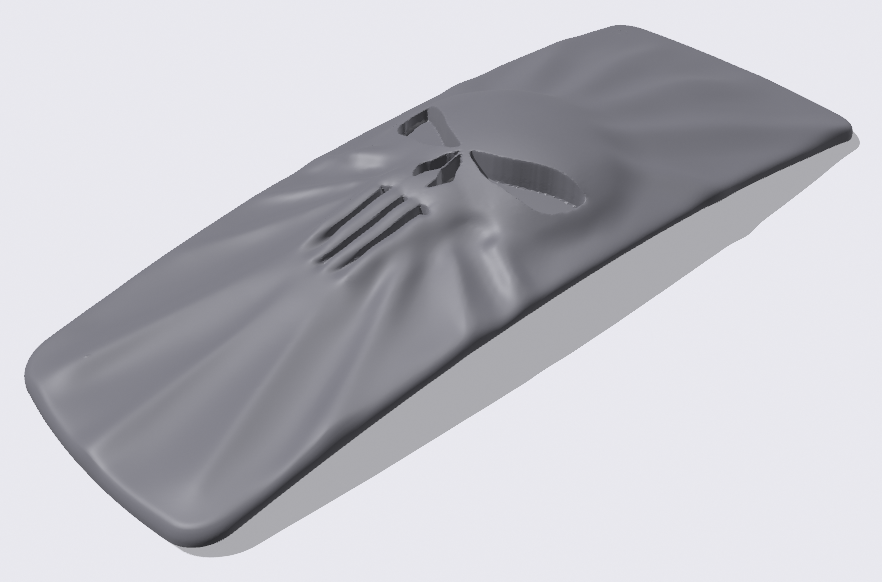 08+ Ultra/Electra glide touring console insert 3D Punisher stretching