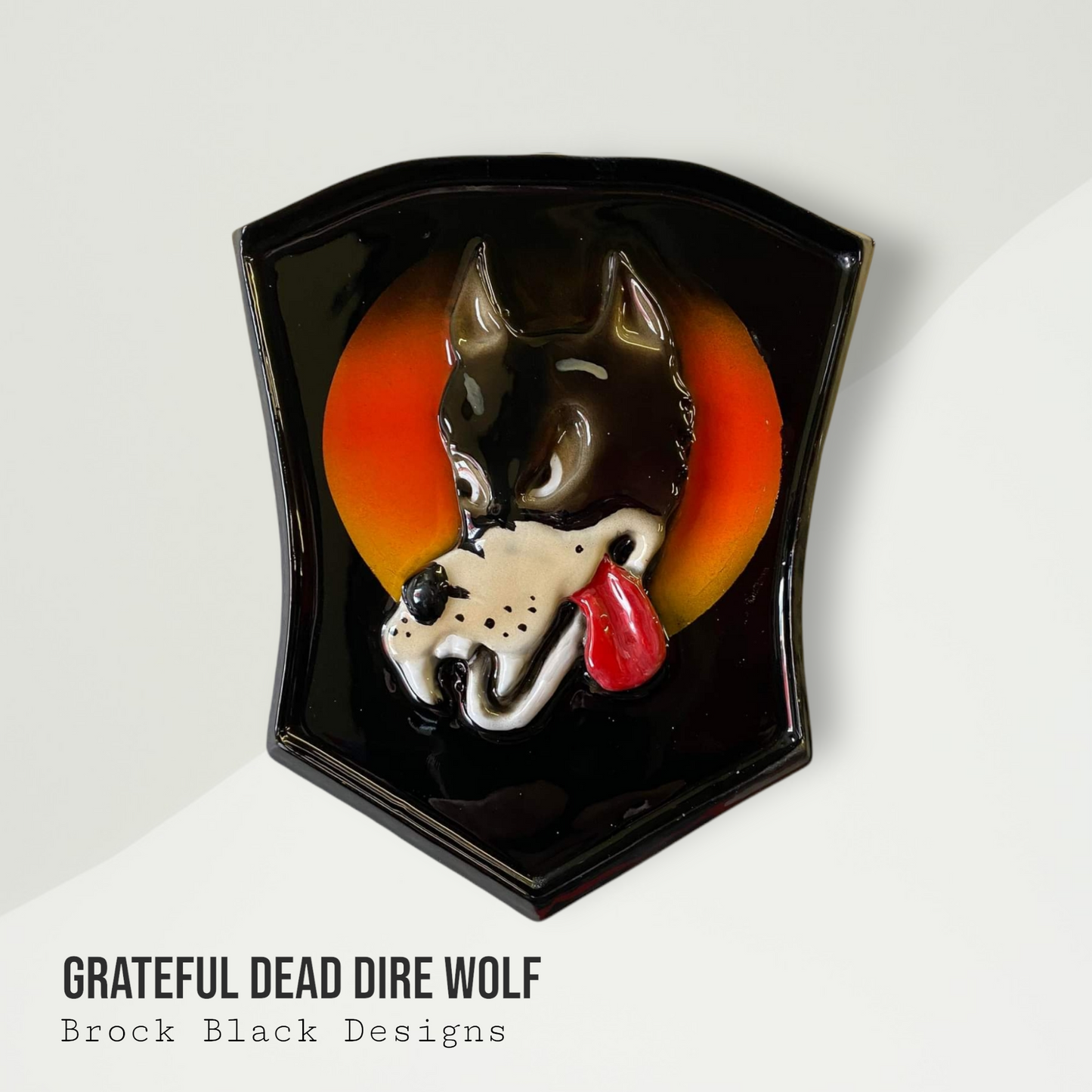 3D Grateful Dead dire wolf horn cover