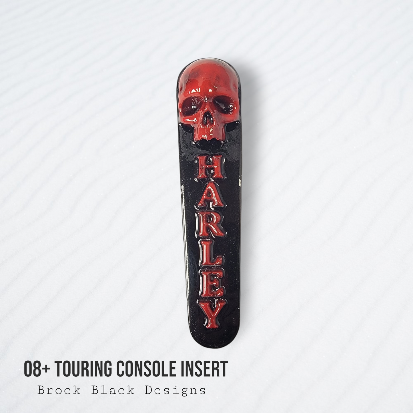 08+ touring console insert 3D ancient skull