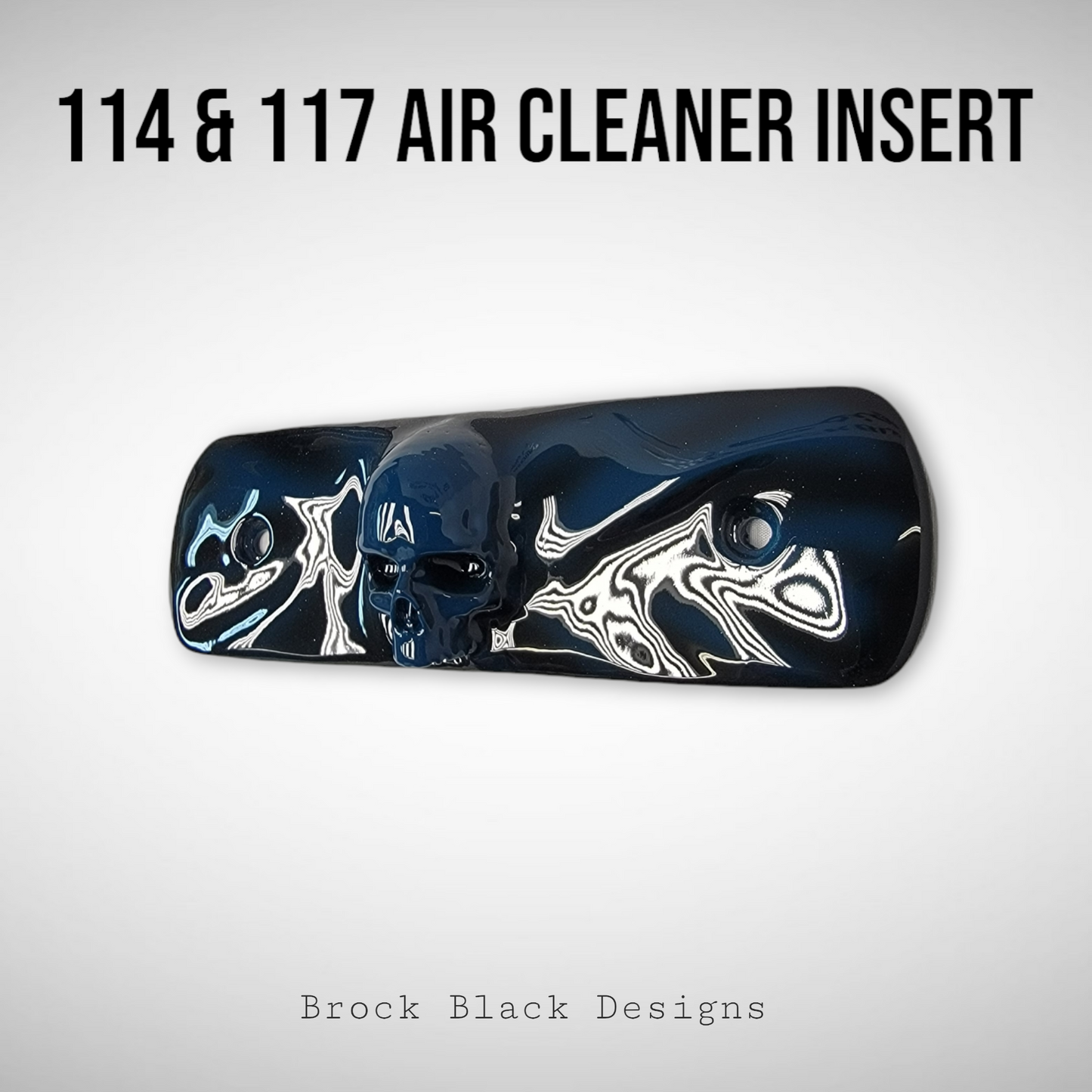 114 & 117 air cleaner insert 3D ancient skull