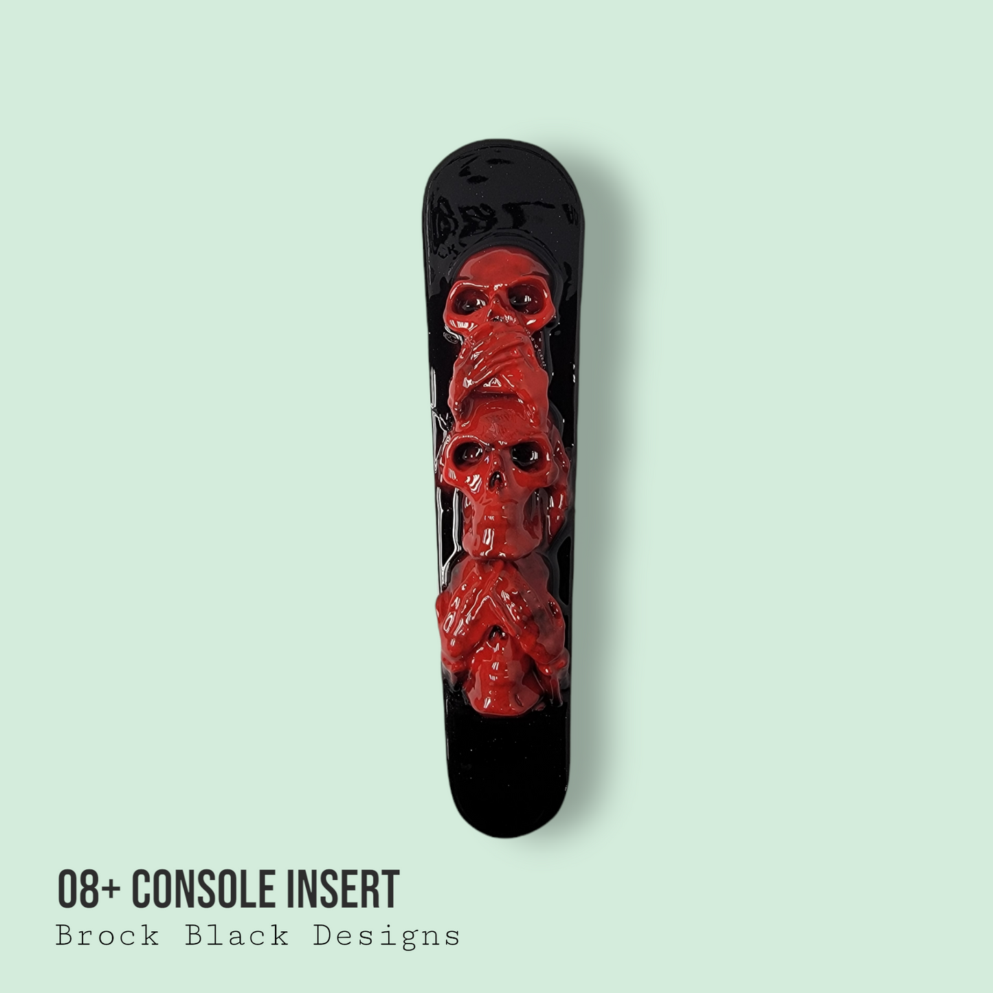 08+ touring console insert 3D see no evil