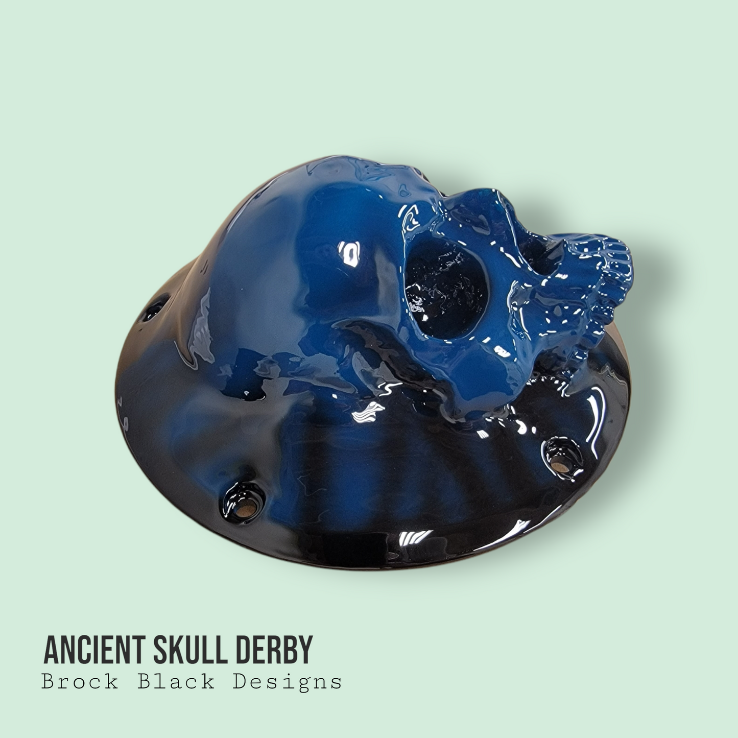 3D Ancient Skull derby cover