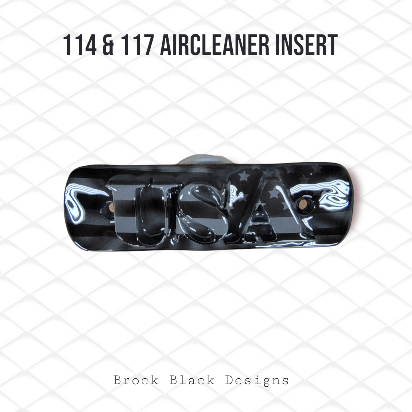 114 & 117 air cleaner insert 3D USA and flag theme