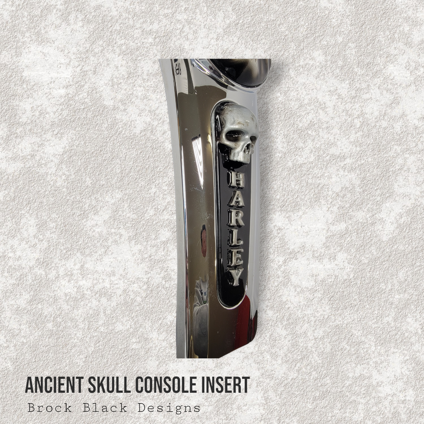 08+ touring console insert 3D ancient skull