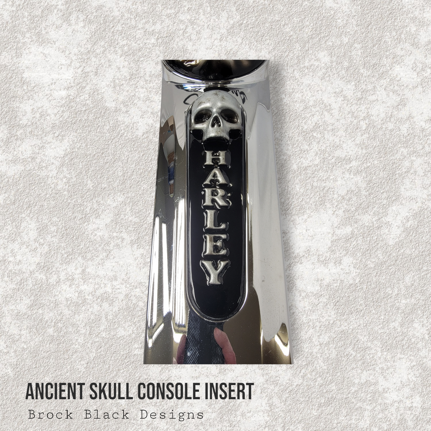 08+ touring console insert 3D ancient skull