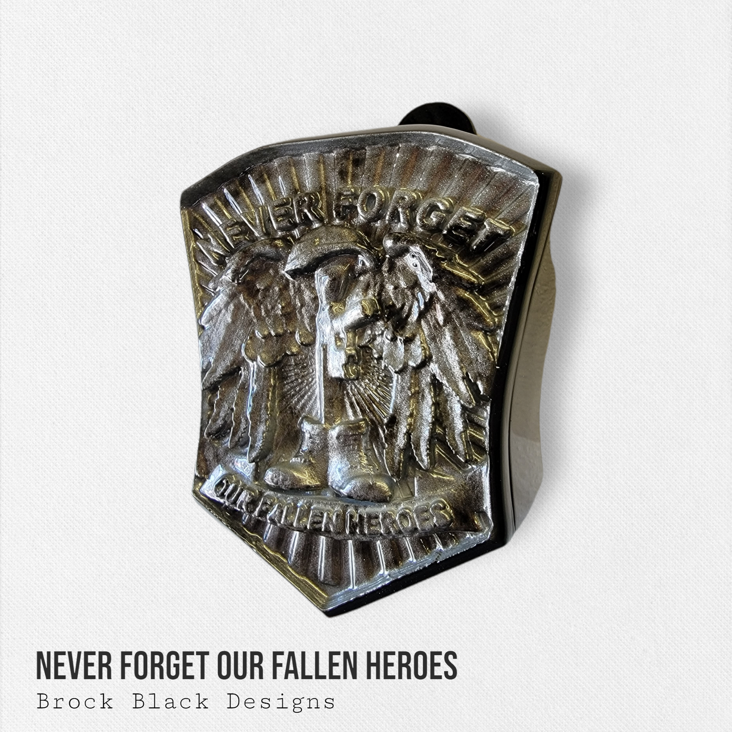 Never Forget Our Fallen Heroes tribute horn cover