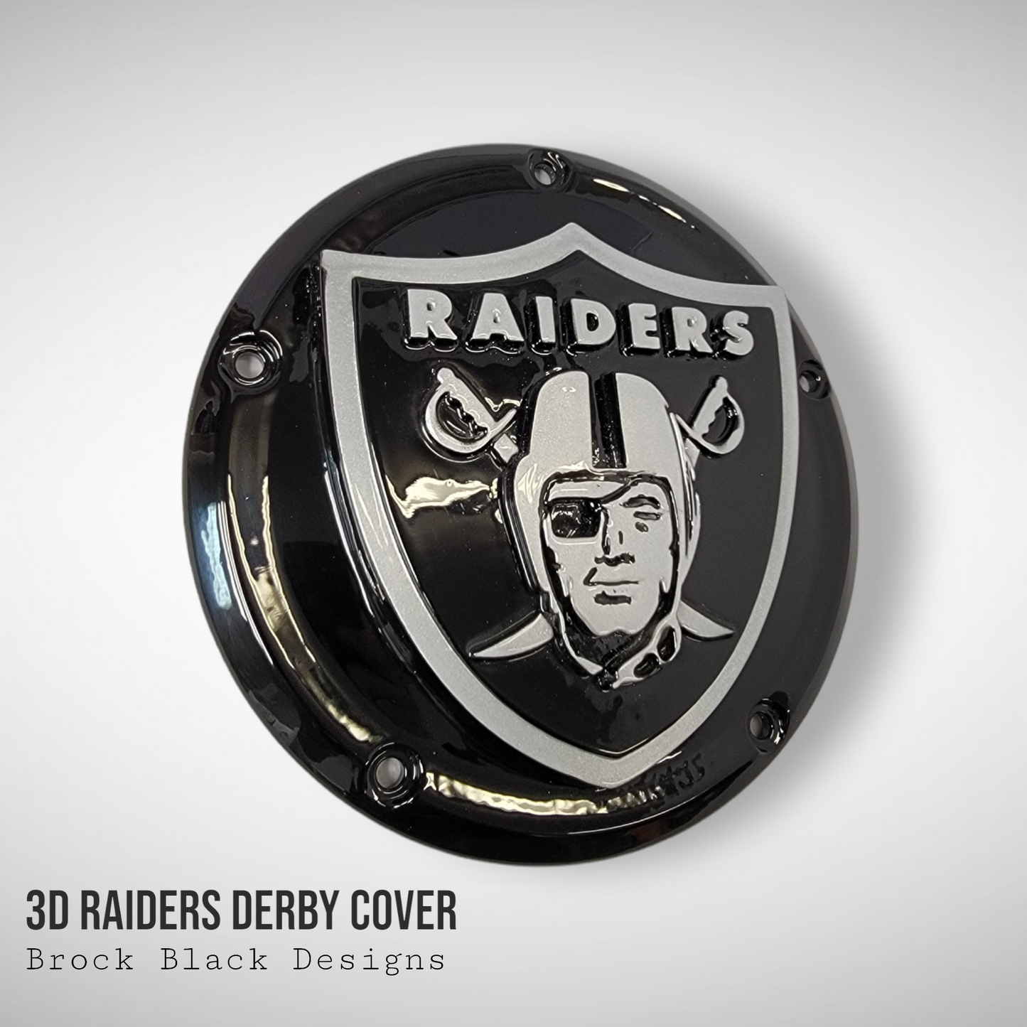 Harley Davidson Derby Cover Raiders theme